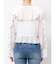 シフォンラッフルブラウス