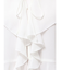 シフォンラッフルブラウス
