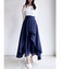 アシンメトリーフレアボリュームスカート