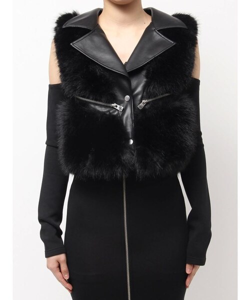 MEGU⭐︎さま【新品未使用タグ付】deres フェザー スプリング コート GGスライダーライダースファーベスト｜マークスタイラーアウトレットの