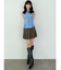 チェックプリーツミニスカパン