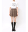 チェックプリーツミニスカパン