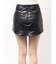 フェイクレザースカートライクショートパンツ