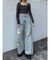 シアーベロアプレートクロップトップ