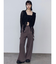 ラッフルハングクロップドブラウス