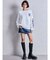 Vintageデニムスカートライクショートパンツ