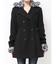 ベルト付きタイトファーコート