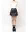 URBAN EDGEフェイクレザーユーティリティースカートライクショートパンツ