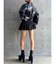 【TINY】fake leatherショートブルゾン