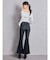ハイウエストleg lengthフレアデニムパンツ