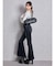 ハイウエストleg lengthフレアデニムパンツ