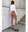 フェイクスウェードパンツ