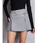 belt designプリーツスカートライクショートパンツ