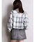 ドロストショートGRUNGEチェックシャツ