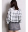 ドロストショートGRUNGEチェックシャツ