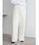 透かし編みニットパンツ