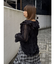 ラッフルフリルレースブラウス