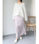 サテンナロースリットスカート