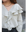 フリルデザインブラウス