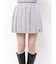 プリーツニットミニスカート