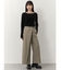 ベルトハイウエストワイドパンツ