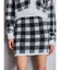 CHECK shaggy ニットスカートライクショートパンツ