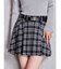 ベルトSETチェックプリーツスカートライクショートパンツ