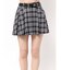 ベルトSETチェックプリーツスカートライクショートパンツ