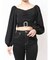 bijouバックルlong sleeveブラウス