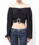 bijouバックルlong sleeveブラウス