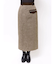 MIXパターンスリットナロースカート