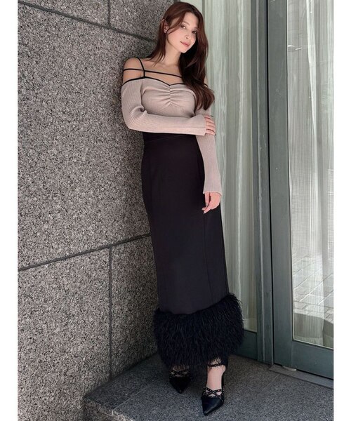 ナローストラップリブトップス｜マークスタイラーアウトレットの