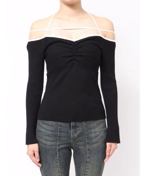 ナローストラップリブトップス｜マークスタイラーアウトレットの