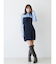 【WEB限定カラーあり】シャツレイヤード風ニットドッキングミニワンピース