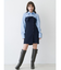 【WEB限定カラーあり】シャツレイヤード風ニットドッキングミニワンピース