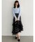 【追加生産】異素材使いティアードスカート