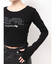 ロゴパッチクロップロングスリーブTシャツ