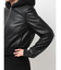 Hoodie Fake Leatherコート