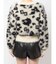 GG Leopardシャギーショートニットトップス