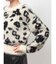 GG Leopardシャギーショートニットトップス