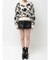GG Leopardシャギーショートニットトップス