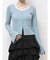 フロントクロスカットリブトップス