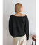 【WEB限定】オフショルデザインニット