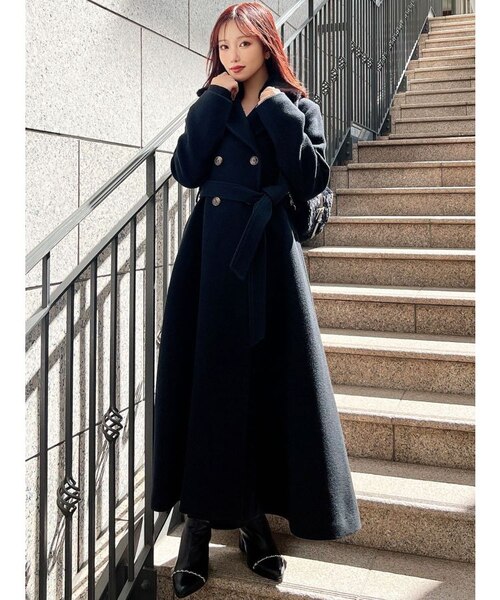 極美品 オールドイングランド アンゴラビーバーフード コート 34 ロングコート ショートビーバーウールロングコート｜マークスタイラー