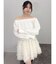 【吉田朱里】タックスリーブオフショルスウェット ※BLACK WEB限定カラー