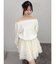 【吉田朱里】タックスリーブオフショルスウェット ※BLACK WEB限定カラー