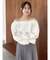 【吉田朱里】タックスリーブオフショルスウェット ※BLACK WEB限定カラー