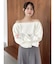 【吉田朱里】タックスリーブオフショルスウェット ※BLACK WEB限定カラー