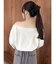 【吉田朱里】タックスリーブオフショルスウェット ※BLACK WEB限定カラー