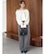 【吉田朱里】タックスリーブオフショルスウェット ※BLACK WEB限定カラー